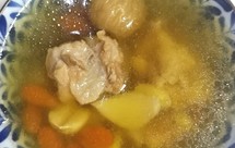 海底椰无花果排骨汤，防秋燥