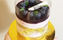 免烤箱版-蓝莓芝士蛋糕Blueberry Cheese Cake ，一次性成功，4寸生日蛋糕