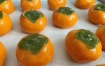 【自用】流心奶黄柿子月饼