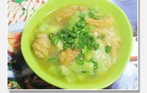 丝瓜油条汤