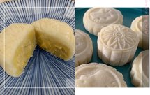 榴莲软心冰皮月饼（榴莲芝士与纯榴莲肉）