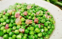 春天的美食-火腿青豆