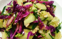 黄瓜凉拌紫甘蓝