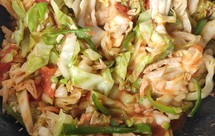 西红柿圆白菜（包菜大头菜）炒肉