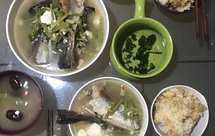 明太鱼干水芹豆腐羹