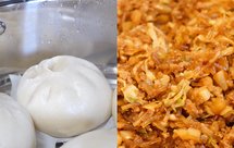 酸菜包菜粉丝肉沫包子