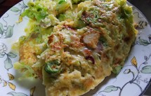 轻松易做的包菜鸡蛋饼