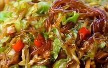 最近爱吃粉丝粉条～包菜炒粉丝