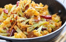 很“浪费”米饭的家常菜之一-------干锅菜花