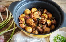 鸡腿焖烧慈菇（B站视频）