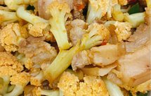 家常快手下饭 菜花炒肉