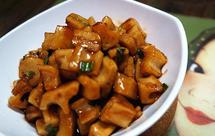 酸甜的开胃菜-糖醋藕丁