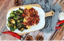 【生酮饮食·真酮】孢子甘蓝煎培根