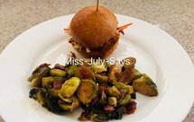 烤孢子甘蓝（意大利辣香肠Pepperoni版）