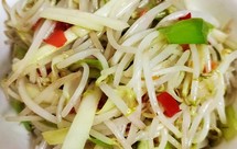 清爽可口的豆芽炒韭黄