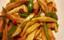 蚝油双椒手撕杏鲍菇，一口就会爱上它