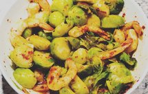 鲜虾拌抱子甘蓝