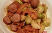 五分钟减脂快手菜 番茄孢子甘蓝芝士香肠