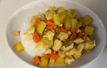 快手咖喱鸡丁盖浇饭