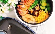 美味低脂海鲜杂粮煲仔饭 一 苏泊尔远红外电饭锅