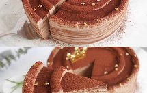 无需烤箱❗️平底锅就能做❗️好吃到流泪的～巧克力千层蛋糕