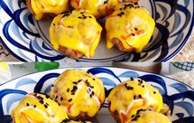 金枪鱼芝士烤饭团，真的超好吃，便当盒里的颜值担当