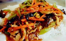 鱼香肉丝盖浇饭