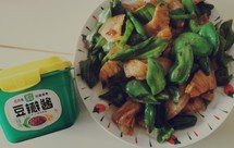 「葱伴侣六月香豆瓣酱」青椒火锅肉