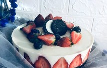 免烤蛋糕——草莓慕斯（8寸）