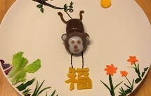 猴子捞月 汤圆（糯米粉版）