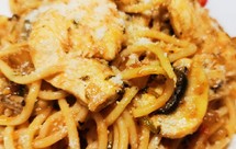 鸡肉蘑菇茄汁意面