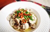 原汁原味的葱油口蘑