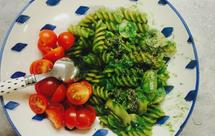 【减脂美味】菠菜口蘑牛奶意面