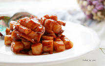 黑椒鲍鱼炒年糕粒【新年家宴小菜】