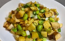 毛豆茭白豆腐丁
