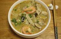 鲜美的浦瓜粗粮麦虾