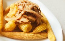 蚝油鸡丝玉米笋