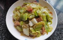 [家常菜]上桌秒光的干锅包菜