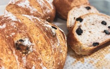 40%全麦粉的蓝莓全麦面包，简单又好吃