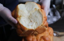 松软香甜--大米老面包