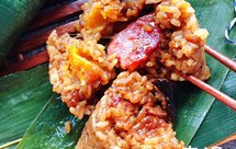 五香腊味鲜肉咸蛋黄粽子（端午节）