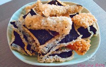 香 酥 脆 韩式【紫菜大米锅巴】解决剩饭又一法宝