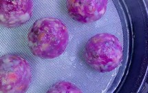 紫薯燕麦片粘豆包