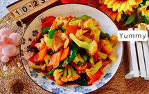 ༄「豆瓣酱炒花菜」༄