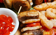 虾滑草菇“汉堡”