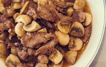 口蘑炒肉(强烈推荐太美味)