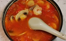 番茄口蘑海鲜开胃汤