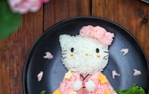 hello kitty和服饭团便当