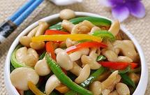 蚝油彩椒白玉菇