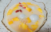 芒果西米汤圆益力多糖水